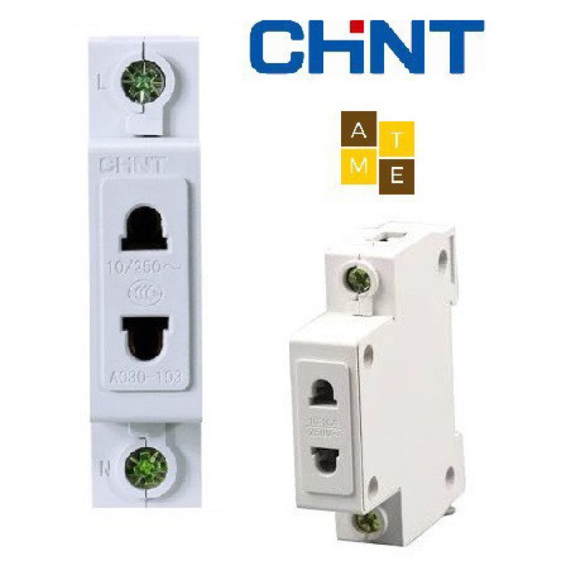 Ổ cắm cài thanh DIN 2 chấu chint AC30-103-  ĐỊNH ĐIỆN ELECTRICAL
