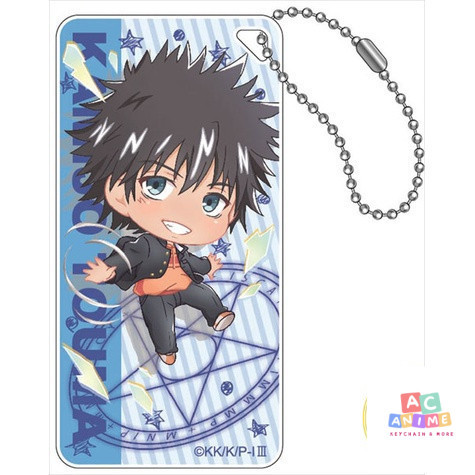 Móc khóa Toaru Majutsu no Index III Touma Kamijo Kaori Kanzaki Mikoto Misaka Phụ kiện trang trí túi 