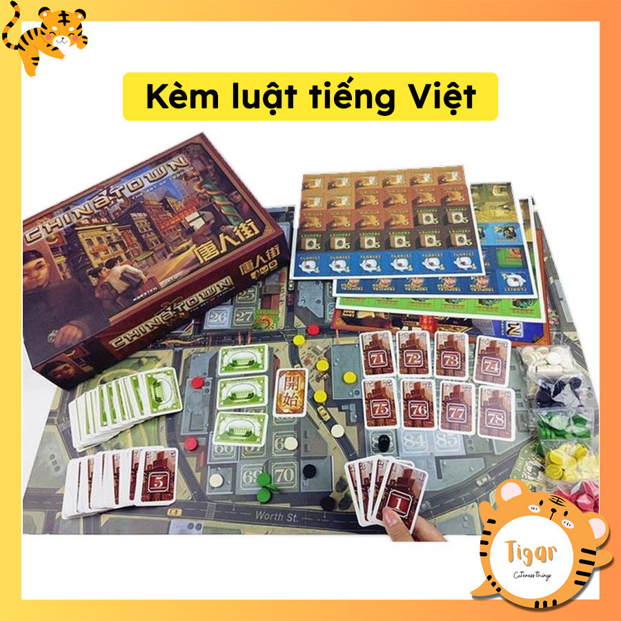 [Luật Việt] Boardgame China Town - Thị Trấn Trung Hoa trò chơi tài chính Chinatown 4570