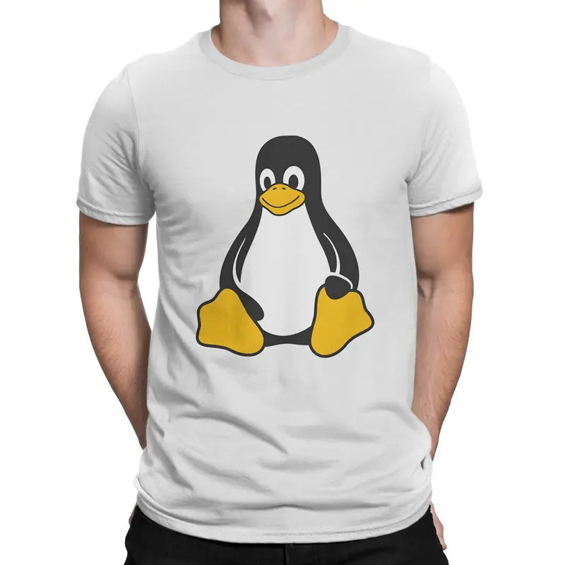 UTER Lập Trình Viên Mã Linux Linux Tux Áo Thun Đồ Họa Nam Áo Vintage Goth Mùa Hè Polyester Dạo Phố B