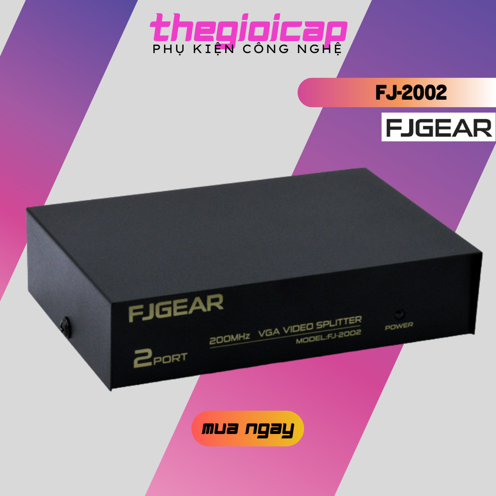 Bộ chia tín hiệu VGA 1 ra 2 FJGEAR FJ-2002