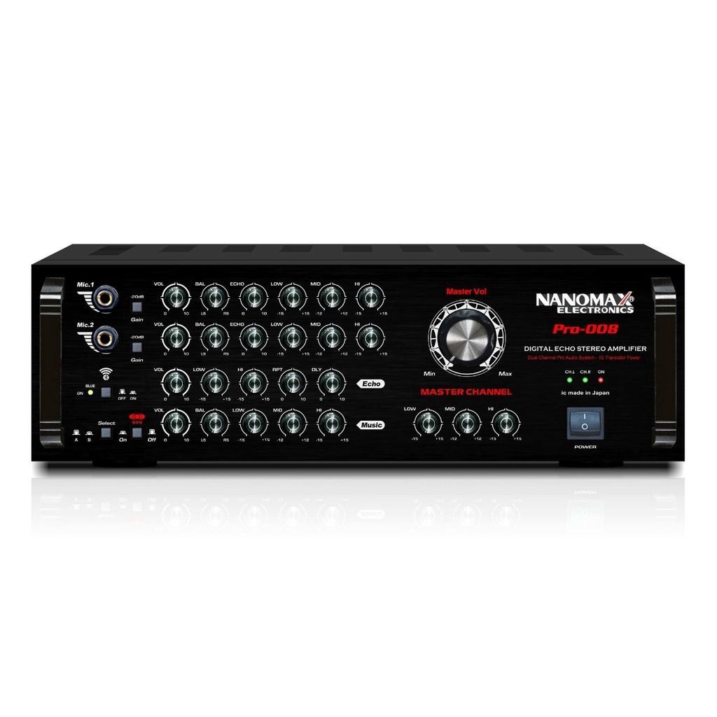 [HCM] Amply Nanomax Pro-008 chay 12 sò Japan Cs 820W- Hàng Chính Hãng - Công Ty Thiên Phuc