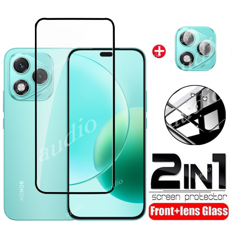 Honor 400 Lite 5G 2in1 Kính Cường Lực Cho Honor 400 Honor400 Lite 5G Miếng Dán Bảo Vệ Màn Hình HD Mề