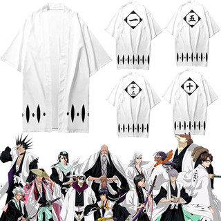 Anime Bleach Kurosaki Ichigo Kenpachi Zaraki Cosplay Trang Phục Nhật Bản Kimono Haori Yukata Plus Kích Thước Halloween Đảng Carnival Quần Áo