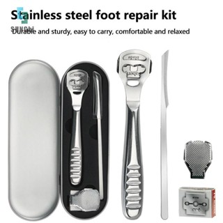   Shngki  Bộ dụng cụ làm móng chân bằng thép không gỉ Chăm sóc chân Dao cạo da cứng Old Calluses Tẩy tế bào chết Dụng cụ cạo râu Dụng cụ cạo râu Chăm sóc bàn chân  MỚI  
