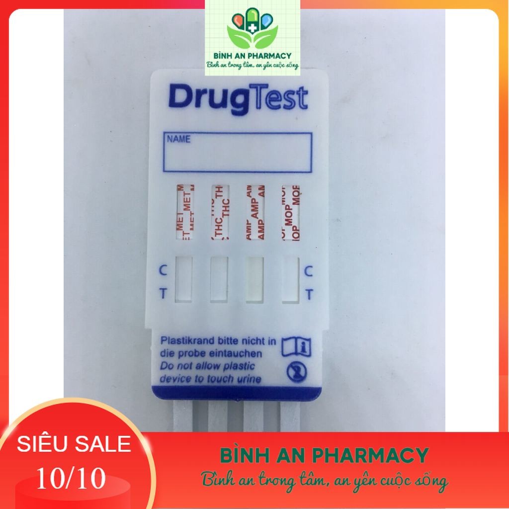 Test Ma tuý tổng hợp 4 và 5 chân bằng nước tiểu FASTEP Mỹ - Đại Phong Pharmacy (có che tên)