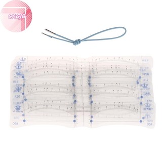 Cagjb 12 Cái Silicone Lông Mày Stencils DIY Trang Điểm Lông Mày Hướng Dẫn Vẽ Mẫu N