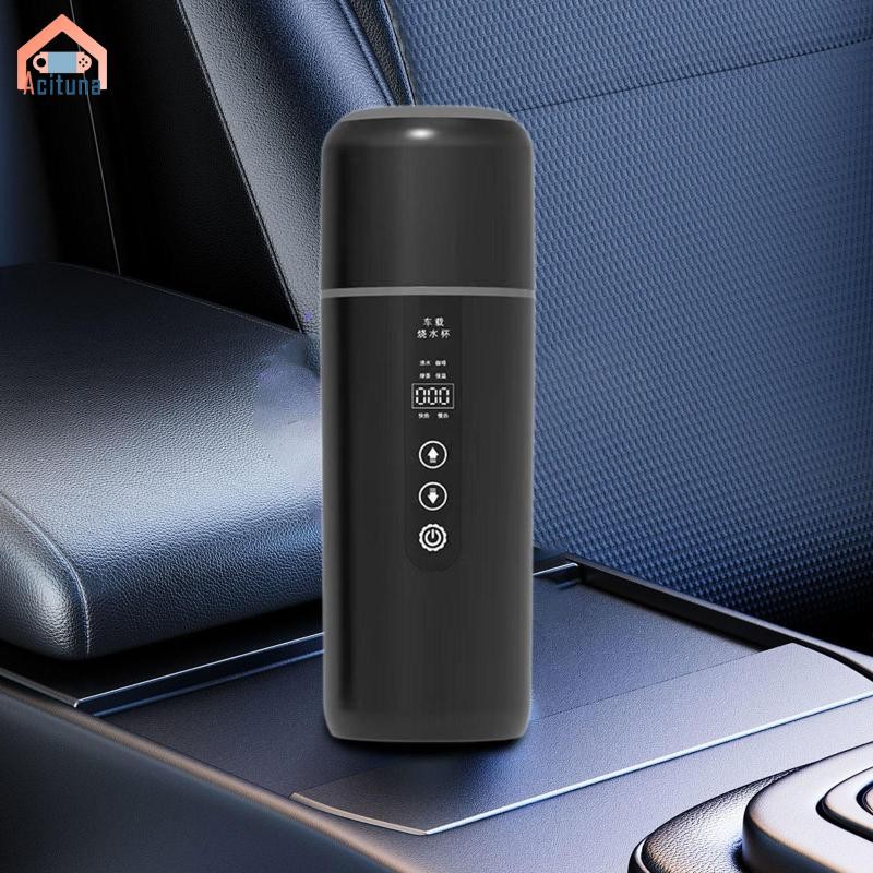 Acutuna 12V 24V Xe Hơi Làm Nóng Du Lịch Cốc Sưởi Xe Ấm Siêu Tốc Nước Nóng Nồi Hơi Cho Trà Pha Cà Phê