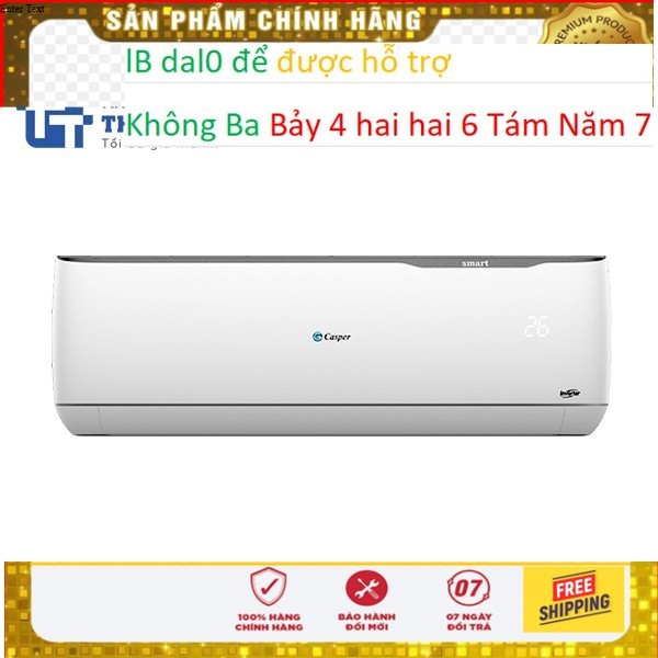 MIỄN PHÍ NHÂN CÔNG LẮP ĐẶT - Điều hòa Casper 9000 BTU 1 chiều inverter GC-09TL32 --