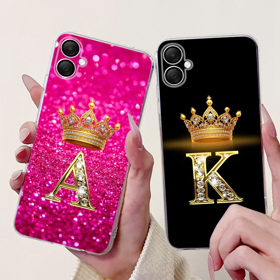 Dành Cho Samsung Galaxy A06 Ốp Lưng SM-A065F Mới Thái Chữ Cái Silicon Mềm Cặp Đôi Ốp Lưng Điện Thoại