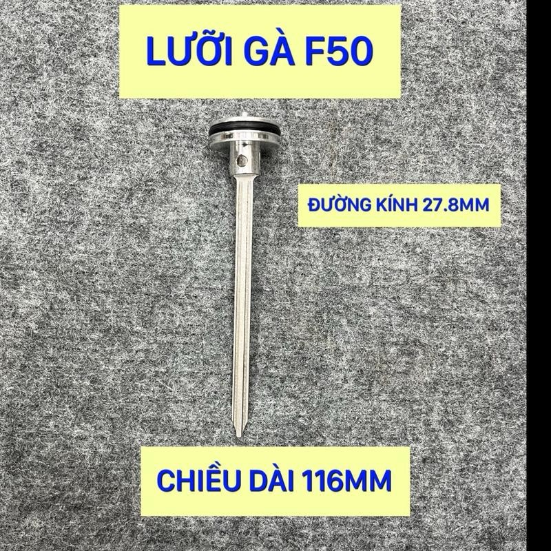 Lưỡi gà F50 có thông số như hình gắn máy bắn đinh F50  MEITE dùng khí nén