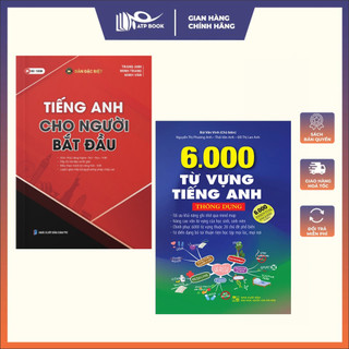 Sách - Combo 2 Cuốn Tiếng Anh Cho Người Bắt Đầu + 6000 Từ Vựng Tiếng Anh Thông Dụng (TÙY CHỌN)