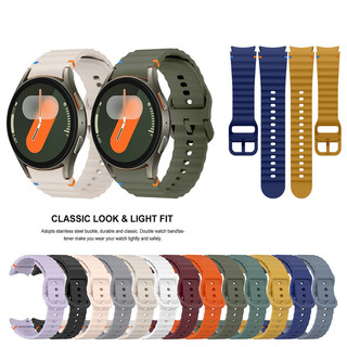 Dây đeo thể thao silicon chính hãng cho Samsung Galaxy Watch 7 FE 6 4 Classic 5 pro 44mm 40mm 43mm 47mm 45mm Dây đeo vòng tay