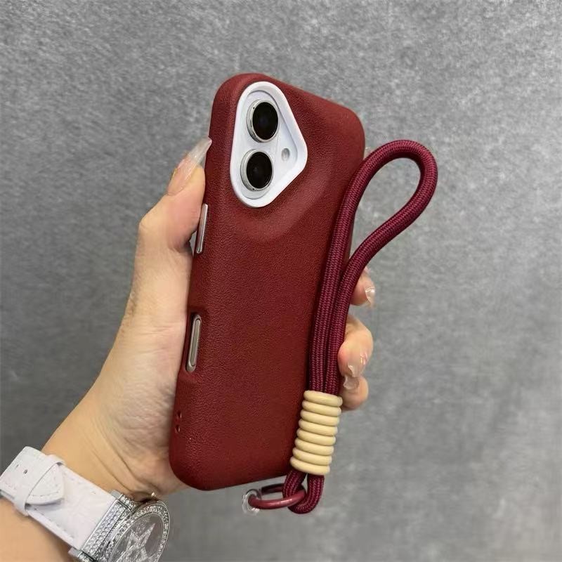 [Có Vòng Tay] Ốp Điện Thoại Chống Sốc Màu Trơn Mờ Sang Trọng Cho IPhone 16 15 Pro Max 14 13 12 11 16 Plus Vỏ Bảo Vệ Camera Ốp Lưng Cứng Bao Gồm Tất Cả IPhone | BigBuy360 - bigbuy360.vn