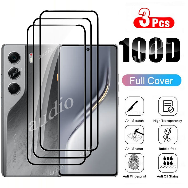 Tecno Camon 40 4G 3 Chiếc Kính Cường Lực Cho Tecno Camon 40 Tecno CAMON40 4G Bảo Vệ Màn Hình Điện Th