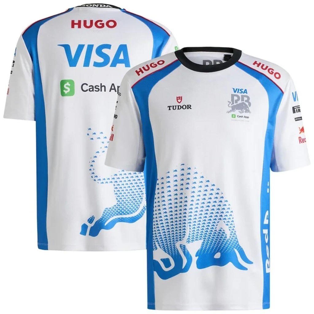 Áo sơ mi nam F1 Racing VISA 2025 Áo thun ngắn tay thời trang thường ngày mùa hè