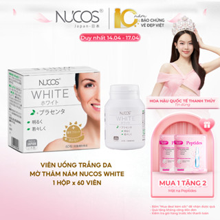 Viên Uống Trắng Da Nucos White Giúp Mờ Thâm Nám Sáng Da Chống Nắng Hộp 60 viên