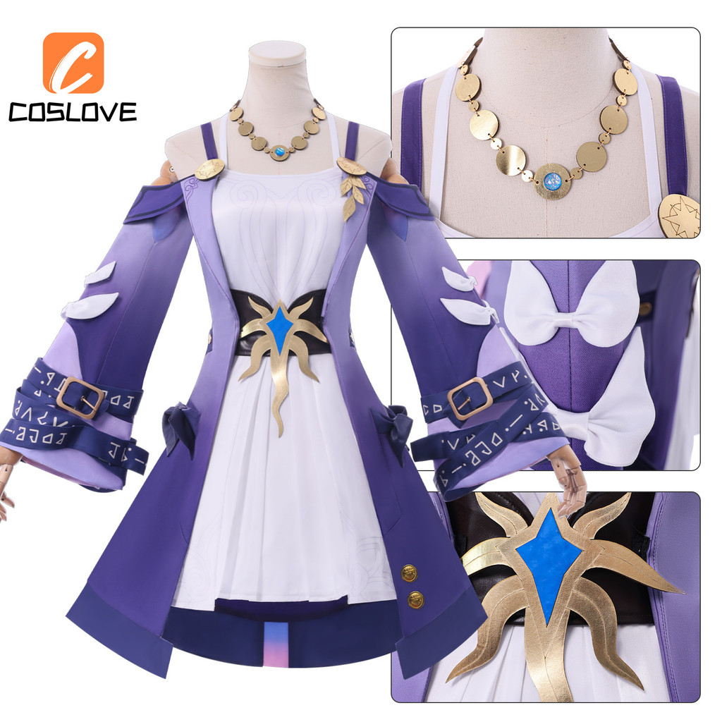 Cosplay Outfit Full Set - Nhân Vật Cyrene từ Honkai Star Rail, Thiết Kế Áo Dài và Đầm cho Nữ