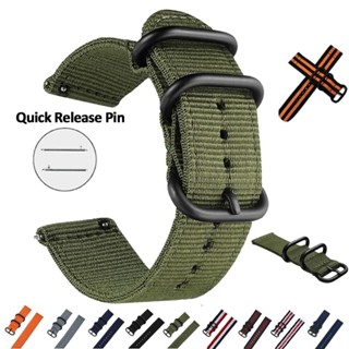 18mm 20mm 22mm 24mm Dây đeo Nylon cho Samsung Galaxy Watch 7 4 5 6 40mm 44mm cho Huawei Watch 5 GT Redmi Watch 5 / 3 Active / lite