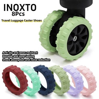 INOXTO Bộ 8 Vỏ Bọc Bảo Vệ Bánh Xe Vali Giảm Tiếng Ồn Tiện Dụng