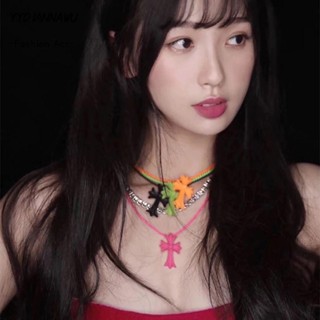 YYDIANNAWU Vòng cổ Kỷ Niệm 65cm Mặt Thánh Giá Phong Cách punk hip hop unisex