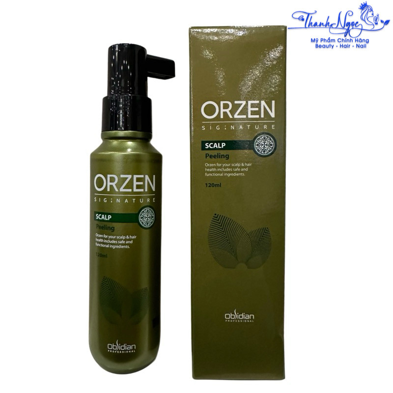 Tẩy tế bào da đầu chết scalp peeling ORZEN Obsidian Professional 120ml [ TN ]