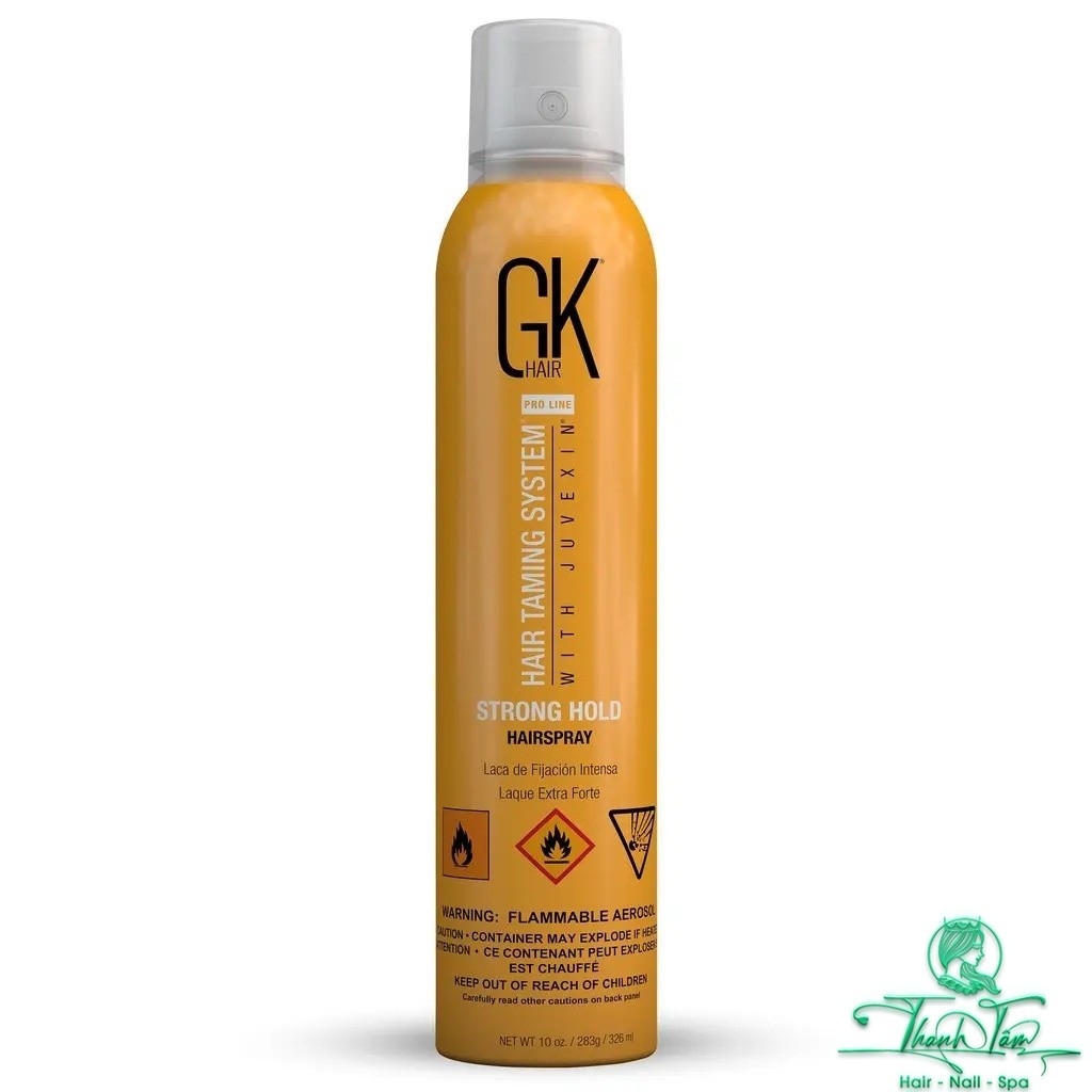 [ NL ] Gôm xịt tạo kiểu cứng tóc GK Hair Strong Hold Aerosol Hairspray 300ml