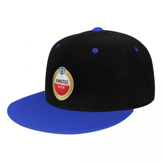 Có sẵn logo Amstel Mũ Bóng Chày Nam Nữ Thời Trang Người Lớn Vành Phẳng Màu Sắc Tương Phản Hip Hop Mũ Unisex Golf Chạy Mặt Trời
