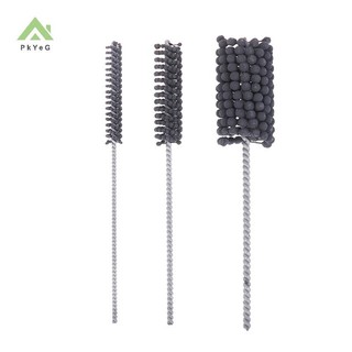 Bàn chải đánh bóng xi lanh linh hoạt PkYeG Φ12-40mm Grit 320 mài mòn cho thép không gỉ bằng thép nhẹ Vật liệu sắt mềm