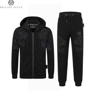 (Sản xuất tại Quảng Châu, Trung Quốc) Chất lượng cao Philipp PLEIN Hàng Mới Về Philip Suit PP Suit Phiên Bản Hàn Quốc Hợp Thời Trang Chất Lượng Cao Dạo Phố Quần Áo PP Nam Áo Khoác Áo Phù Hợp Với Slim-fit In 66650