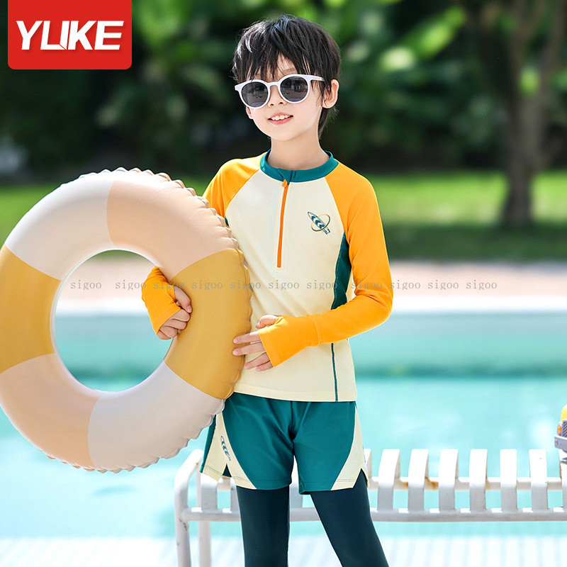 Hàng sẵn có Đồ bơi trẻ em Bộ đồ trẻ em Nam Đồ bơi bé trai Phong cách chia đôi Phong cách mới Đồ bơi 