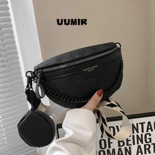 Gói ngực nữ UUMIR, Túi đeo chéo đeo vai cổ điển sang trọng, Túi thắt lưng thêu PU