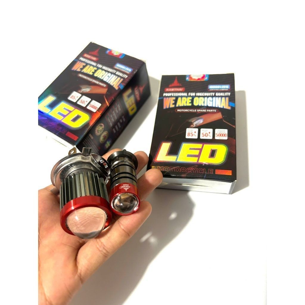 Bóng đèn pha xe máy Đèn Led bi cầu KAMTHAI Chân H4 Và chân M5 lắp cho mọi dòng xe phụ tùng xe máy ca