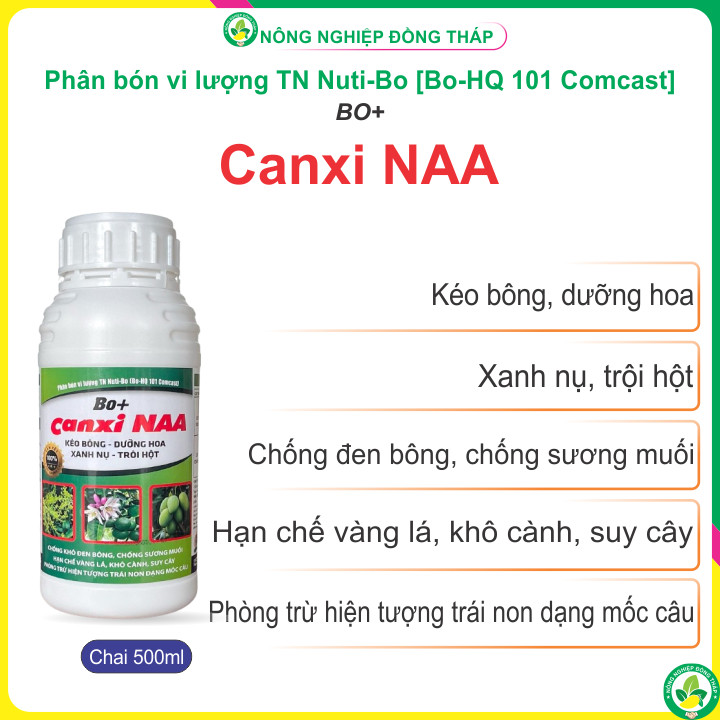 Phân Bón vi lượng TN Nuti-Bo [Bo-HQ 101 Comcast] Bo+ Canxi NAA – Kéo Bông, Dưỡng Hoa, Xanh Nụ, Trội 