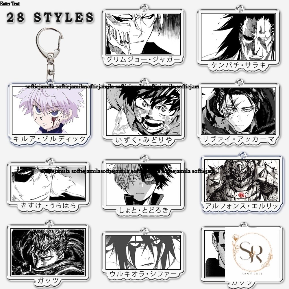 Móc Khóa Levia Killua Zoldyck Bakugou Bleach Berserk Phụ Kiện  Chìa Khóa