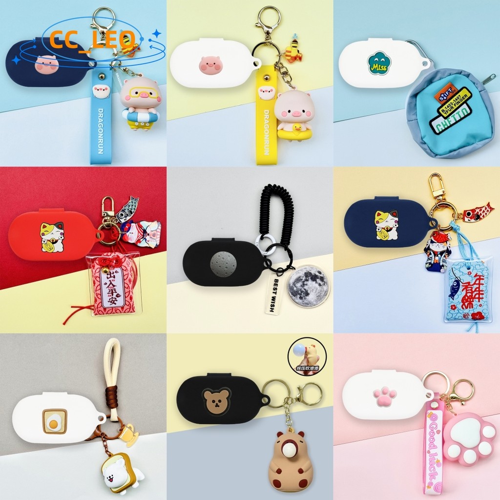 Dành Cho Sony WF-C710N Ốp Lưng Mèo May Mắn Dễ Thương Móc Khóa Silicon Mềm Sony WF-C710N Vỏ Chống Sốc