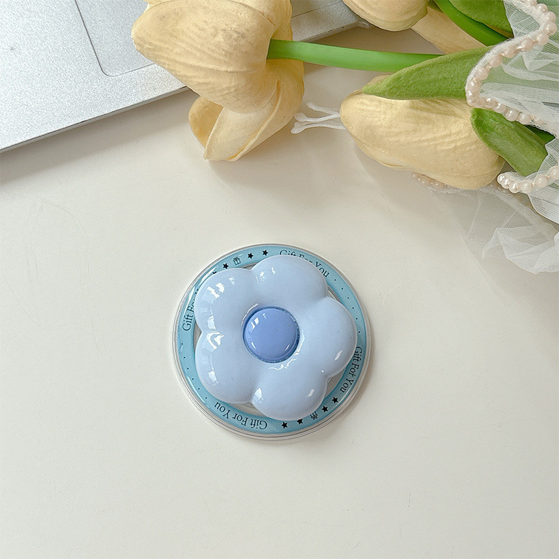 Đồng Bằng Macron 3d Hoa Tròn Màu Tròn Giá Đỡ Điện Thoại Từ Tính Cho IPhone 16 15 14 13 12 Pro Max 14