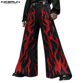  Incerun Nam Vintage Thời Trang Graffiti In Rời Quần Dài Thường Ngày 