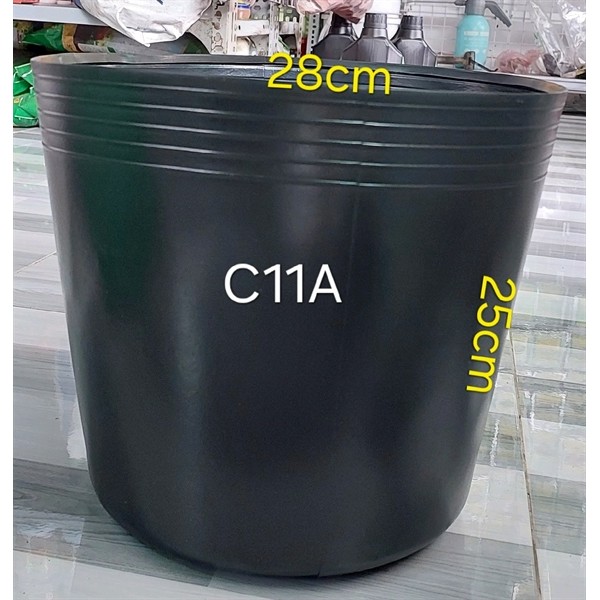 Chậu Mềm C11A LA (Đen) (SET 50 CÁI)