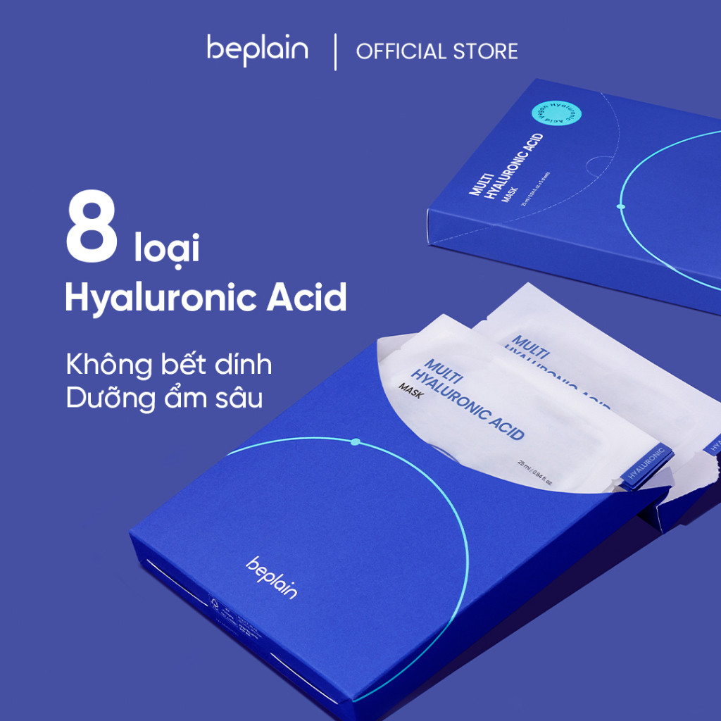Mặt Nạ Dưỡng Ẩm, Cấp Nước Hiệu Quả Beplain Multi Hyaluronic Acid Mask Hàn Quốc 25ml