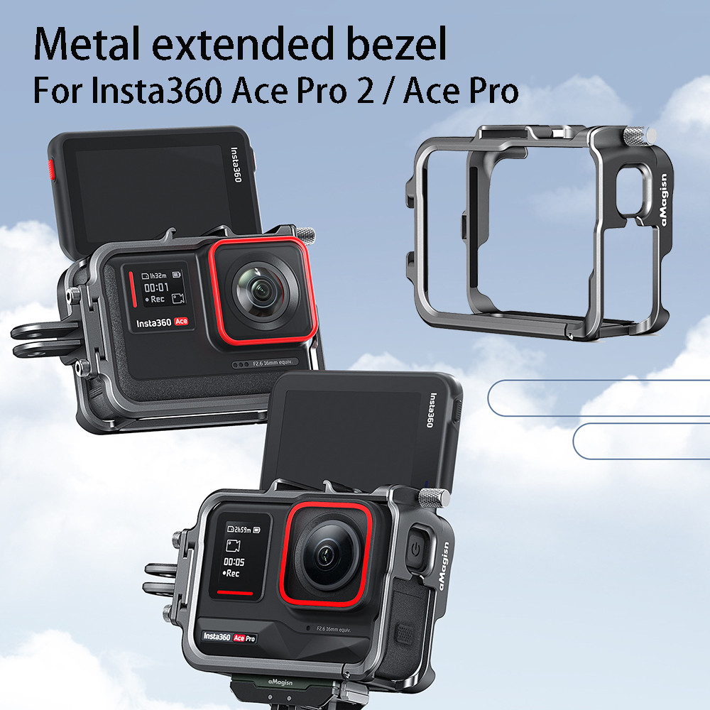 Dành Cho Insta360 Ace Pro 2 Biên Giới Mở Rộng Cho Insta360 Ace Pro 2 Khung Lồng Thỏ Kim Loại Cho Ins