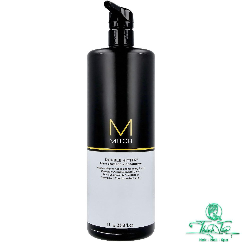 Dầu gội và xả 2 trong 1 Double Hitter Paul Mitchell Mitch 1000ml [ NL ]