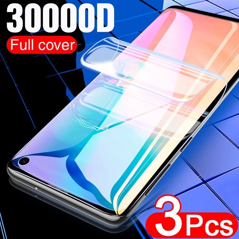 SamsungA06 SamsungA56 3 Chiếc 3000D Chất Lượng Cao Full Cover HD Trong Suốt Mềm Hydrogel Cho Samsung