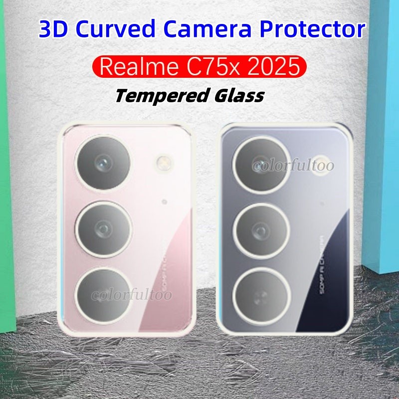 Realme C75X 2025 3D Ống Kính Máy Ảnh Bảo Vệ Màn Hình Cho Realme C75X C 75X RealmeC75 RealmeC75x 4G 5