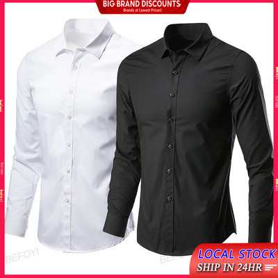 Áo Sơ Mi Nam Dài Tay Trang Trọng Slim Fit Phiên Bản Hàn Quốc Kinh Doanh Không Ủi Trắng Phù Hợp Với Áo Sơ Mi Công Sở Chuyên Nghiệp ZJ42