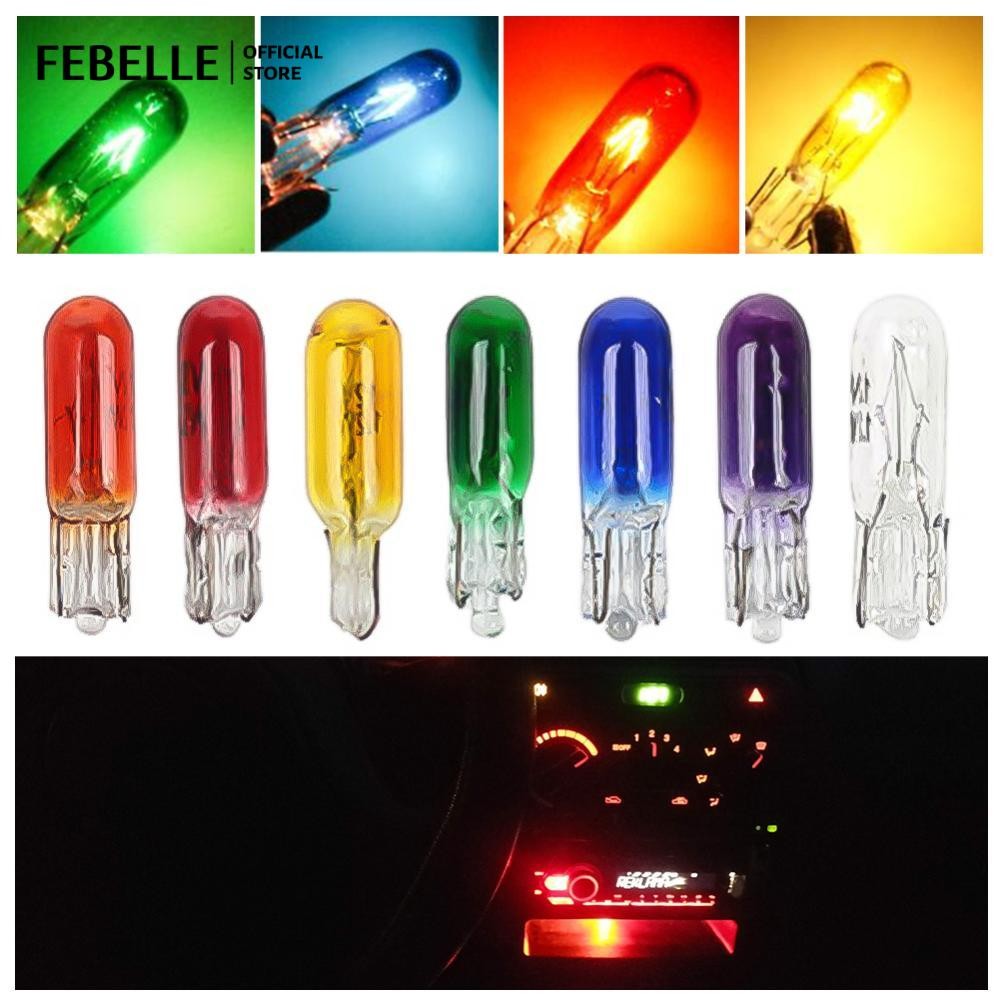 10 Chiếc W2W T5 12V 1.2W Đèn Halogen Ô Tô Nhạc Cụ Đèn Bảng Điều Khiển T5 Bóng LED Nhạc Cụ Tự Động Nộ