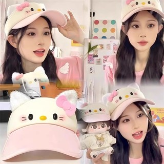 Dễ Thương HelloKitty Mũ Nữ Mùa Hè Chống Tia Cực Tím Mũ Chống Nắng Rỗng Mũ Mũ Chống Nắng Nữ Mũ Chống Nắng