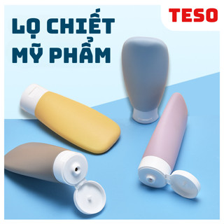 Tuýp Silicon Chiết Mỹ Phẩm Du Lịch - Chai Chiết Đựng Dầu Gội, Sữa Rửa Mặt, Lotion, Nước Tẩy Trang,... - TESOVN