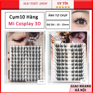 Phần mở rộng Lông Mi Giả Manga Dáng Anime 10 Dòng Mi Giả 3D Wispy