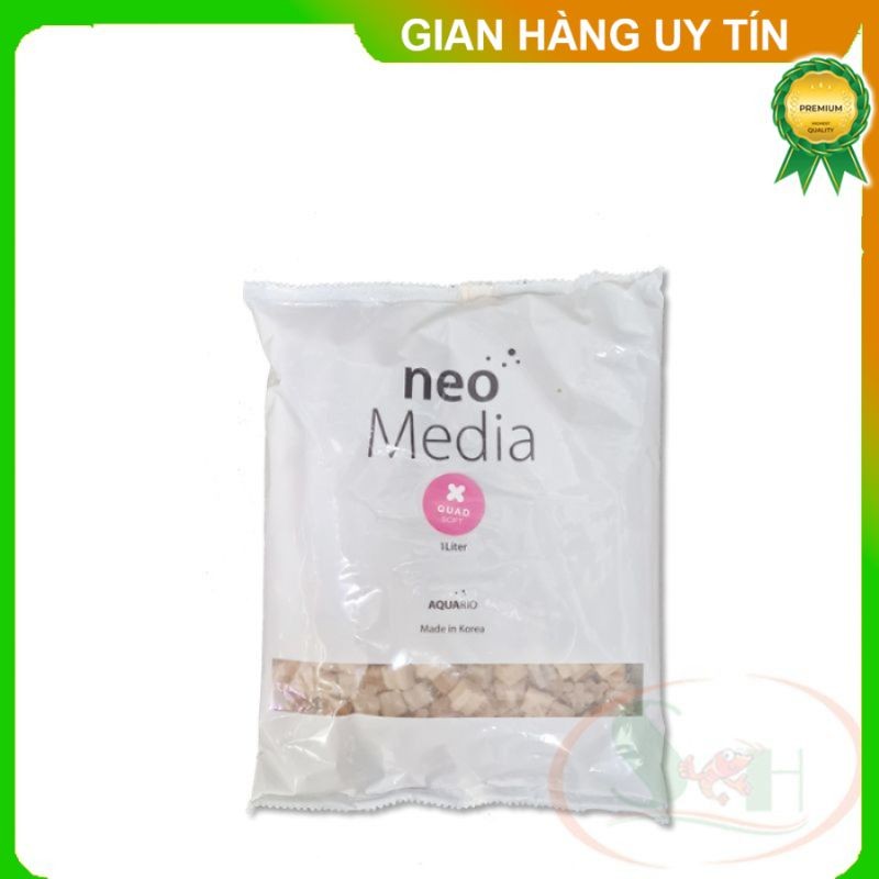 Vật liệu lọc Aquario Neo Media Quad Soft túi 1 lít sứ giảm pH nước bể cá tép thủy sinh store2